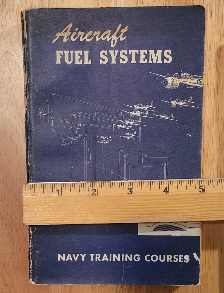 Aircraft Fuel System Navy Training Courses 1951 Book-w Pullouts