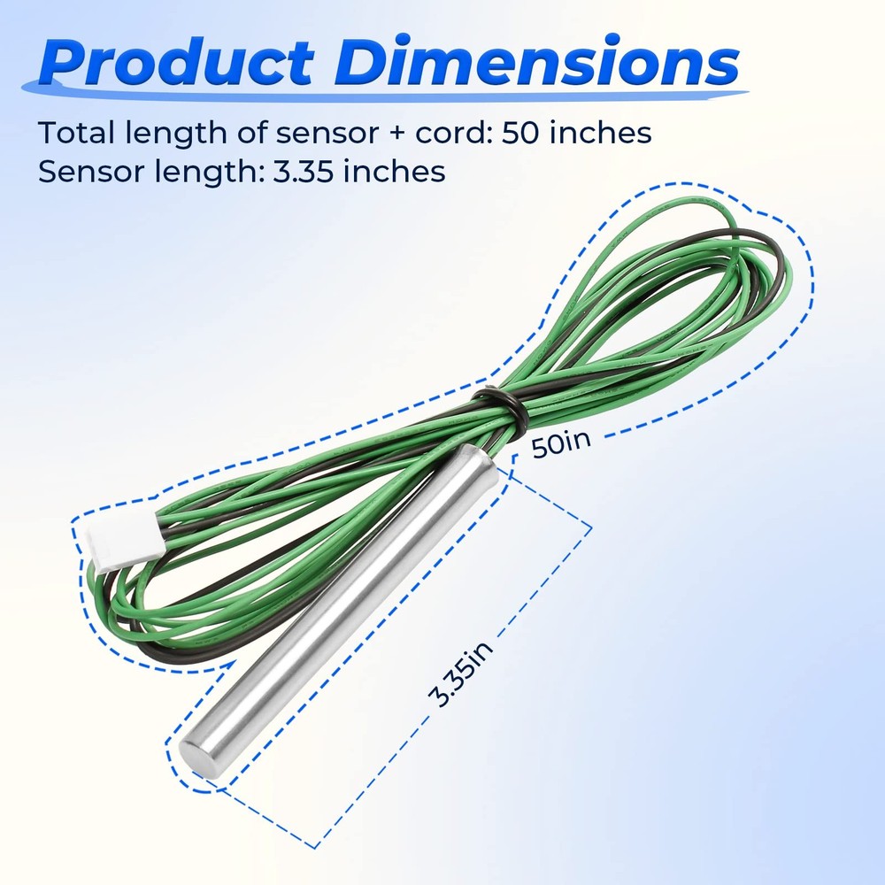 Pool Heater Temperature Sensor 009577F Compatible with Raypak Heaters 206A 20...