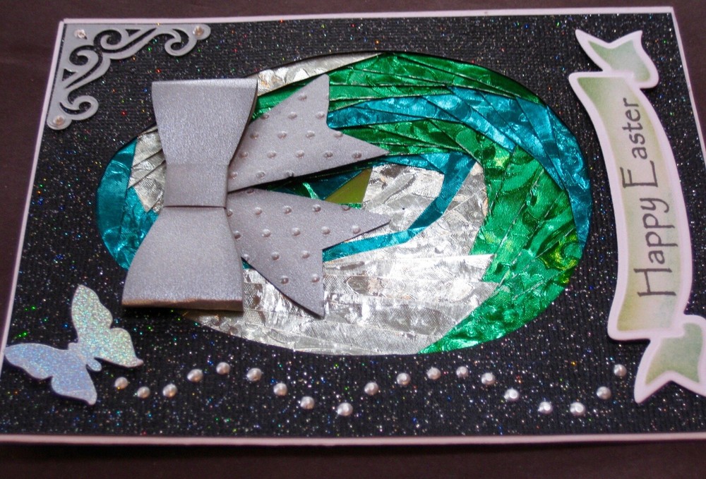 Easter - Iris folded EGG - handmade card by DEE