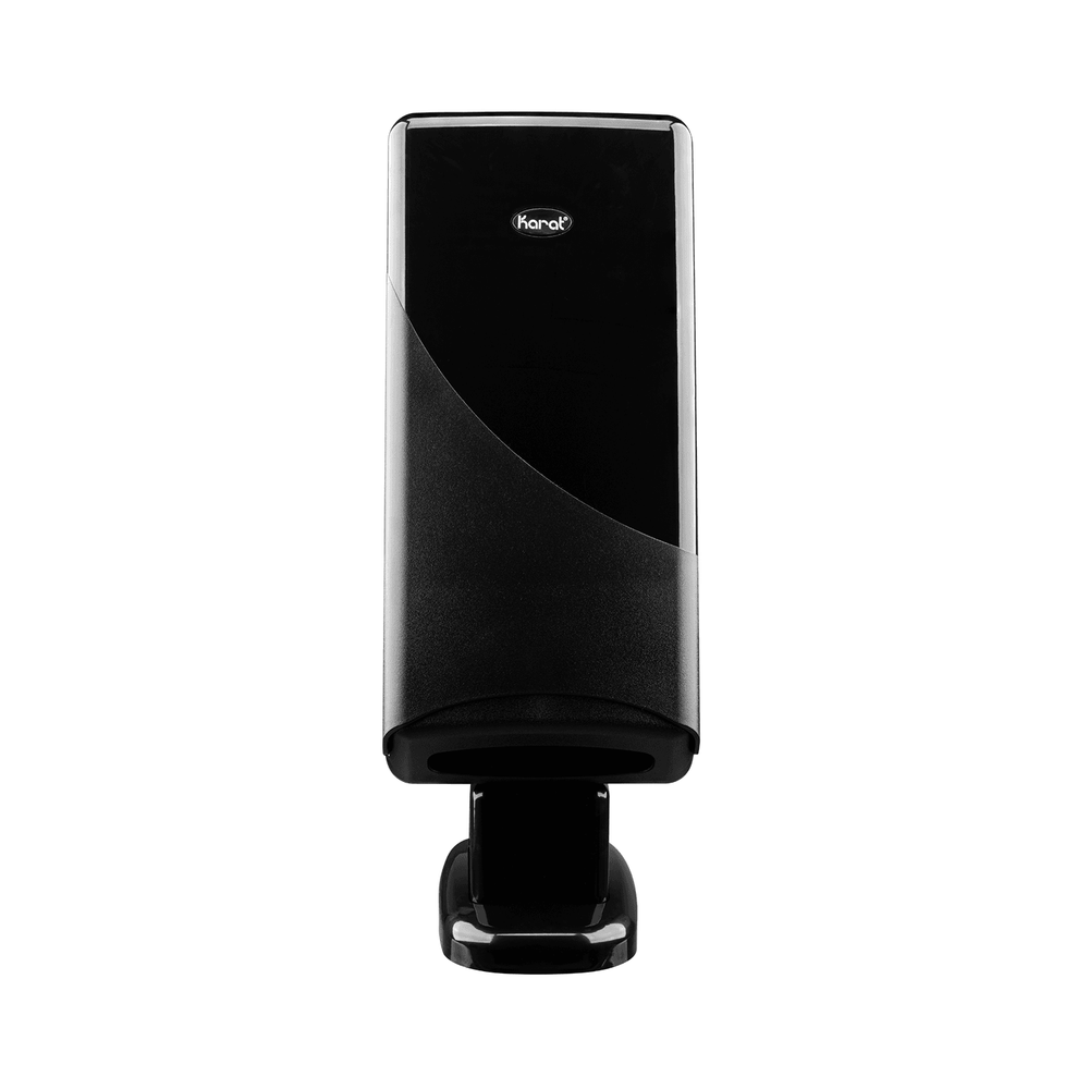 Karat Interfold Dispenser for Dispense Nap, Stand/Tabletop, Black - 1 unit
