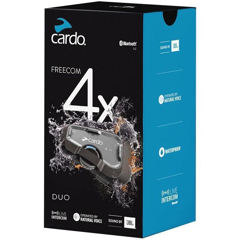 Cardo Freecom 4x Bluetooth Headset Communication System - Duo Pack