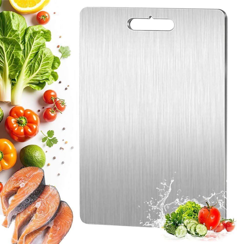Titanium Cutting Board Double-Sided Titanium Cutting Boards for Kitchen Camping