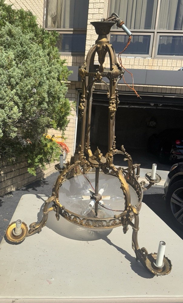 Antique Brass Chandelier