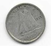 Canada 1943  10 cent  Dime Circulated