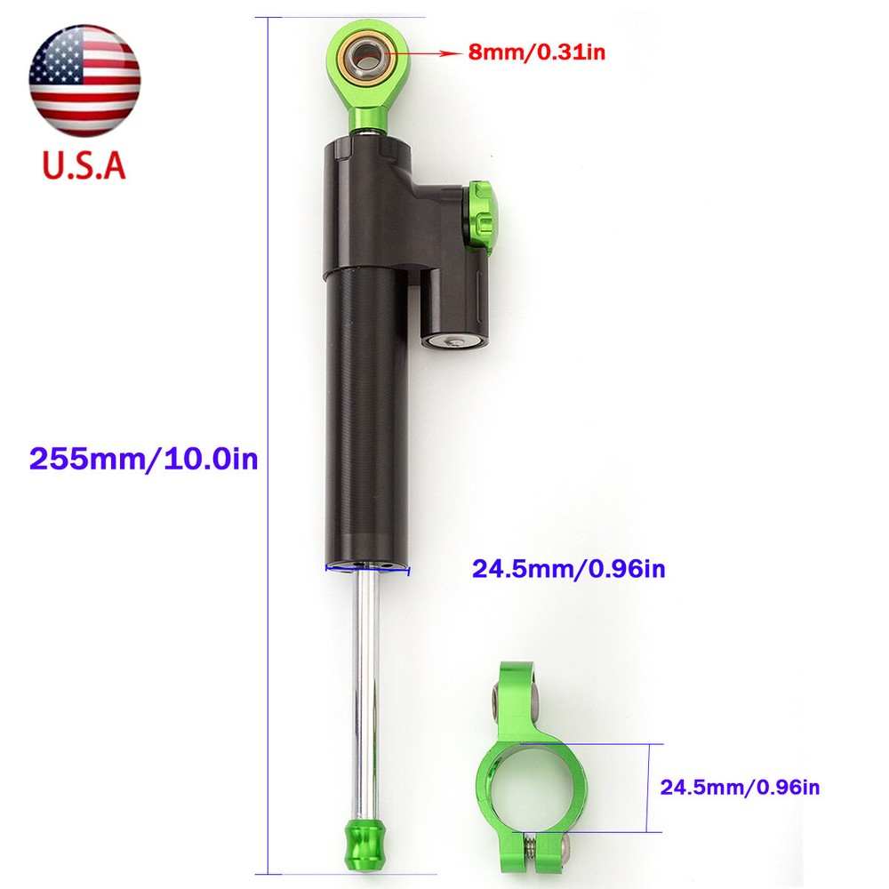 Aluminum CNC Steering Damper Linear Stabilizer Reversed Safety Control Damping
