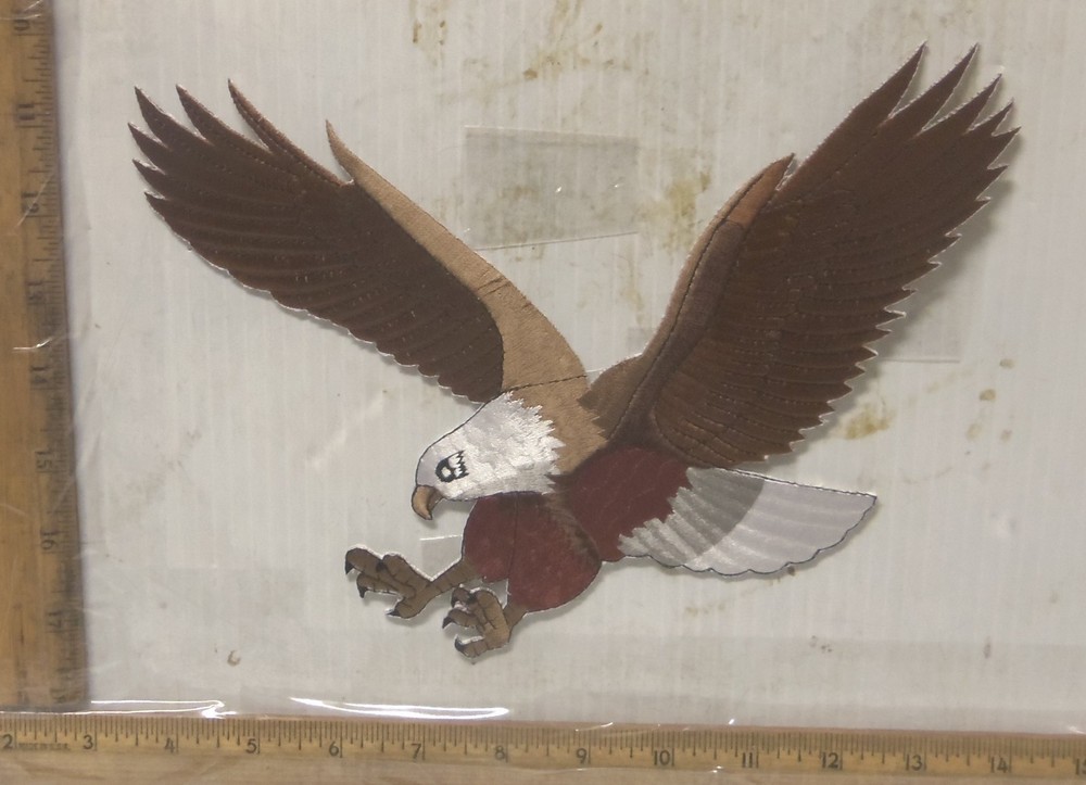 Large Eagle Landing  Embroidered Back Patch