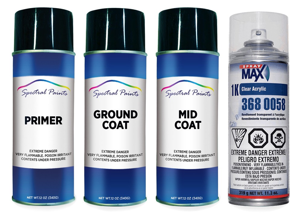 For Lexus 083 White Nova Gf Metallic Gloss Spray Paint Primer & Clear Compatib