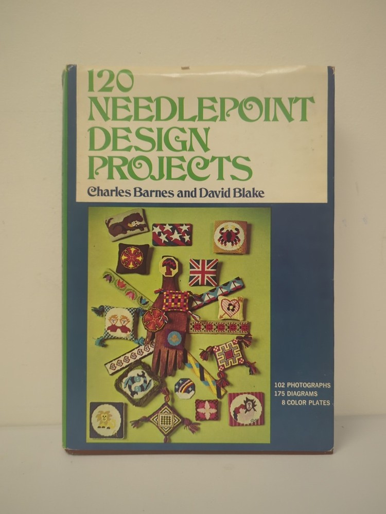Lisbeth Perrone's Needlepoint Workbook Spiral Bound 1973 + 2 More Books