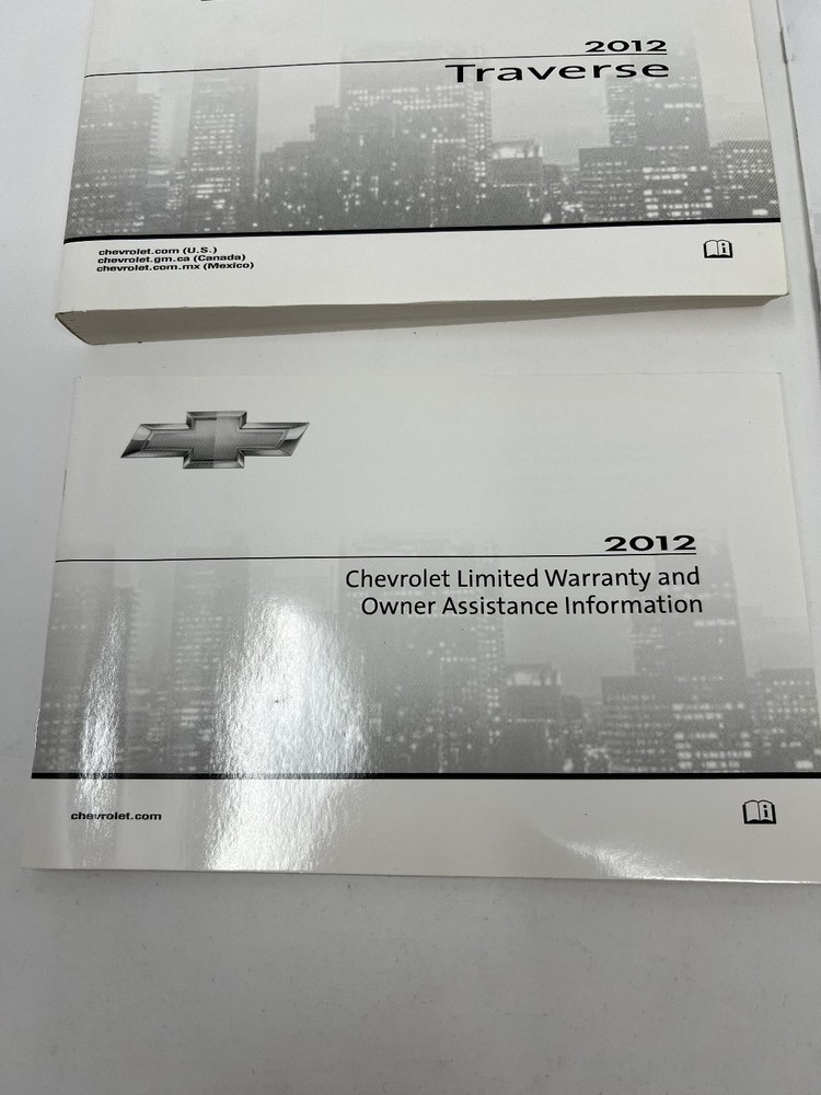 2012 Traverse Chevrolet Owners Manual OEM Complete Set