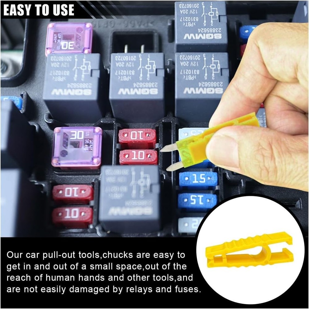 Fuse Puller Tool, Extraction Tool, Plastic Fuses Remover, Maintenance Accesso...
