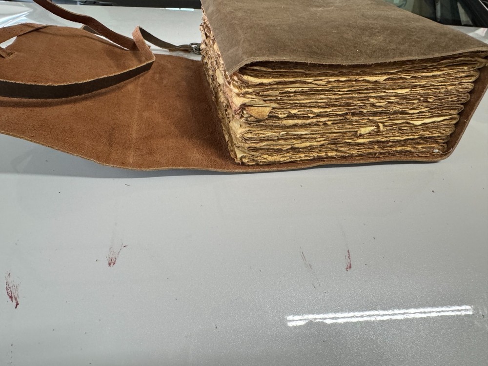 Vintage Leather Journal with Deckle Paper