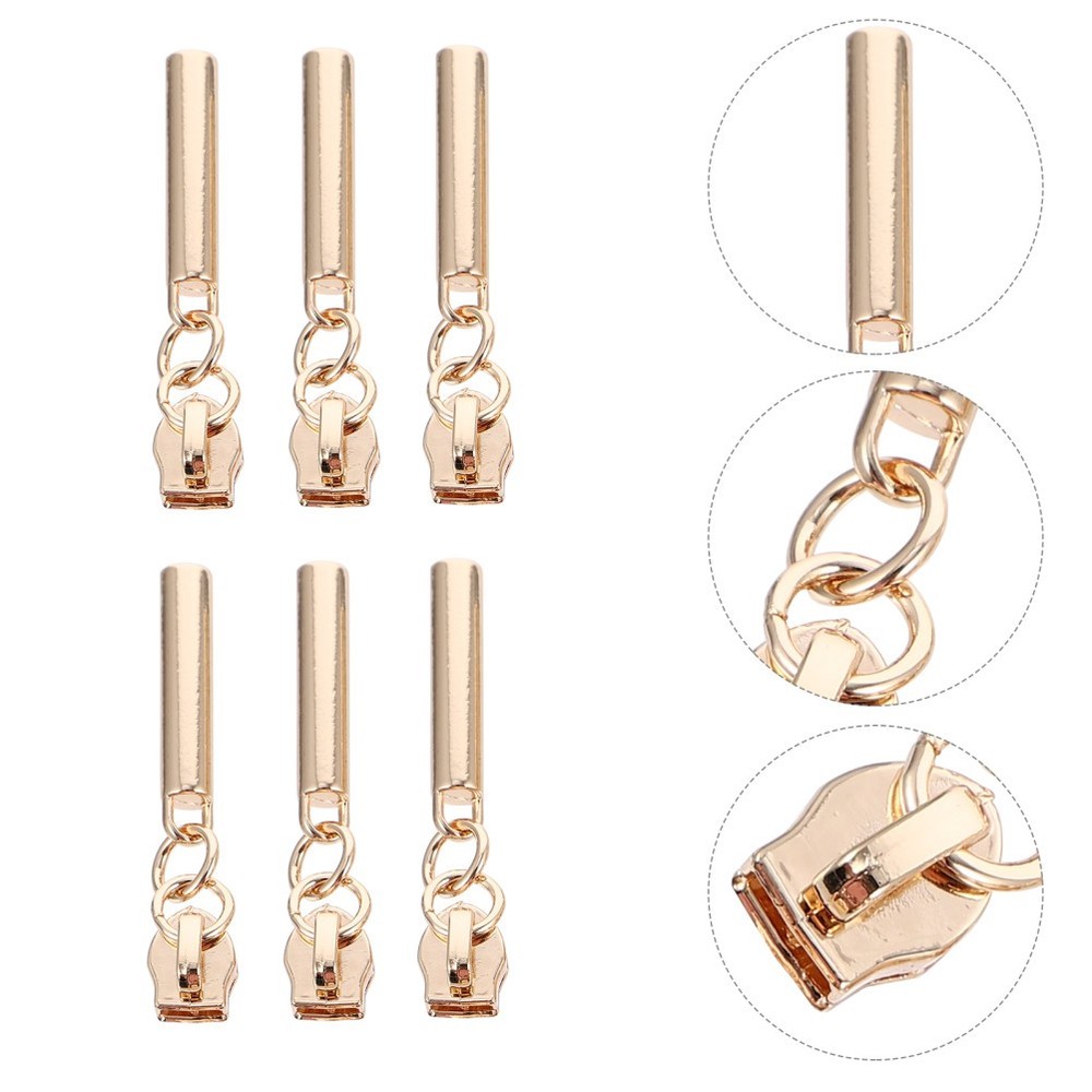 10 Pcs Zinc Alloy Bag Zipper Pulls Practical Luggage Backpack Zipper Pullers