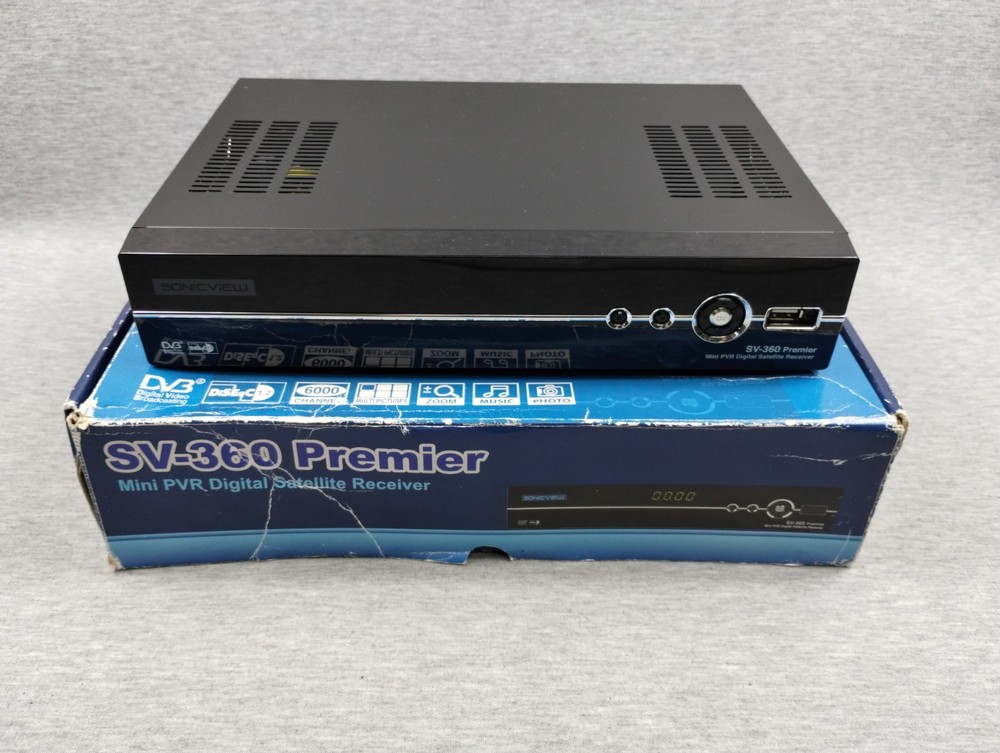 Sonicview SV-360 Premier FTA Satellite receiver  Open Box