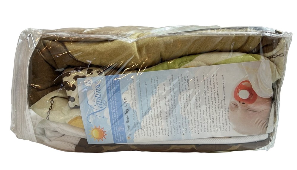 NOJO LITTLE BEDDING MONKEY DESIGN 3 PIECE SET -NEW IN PACKAGE