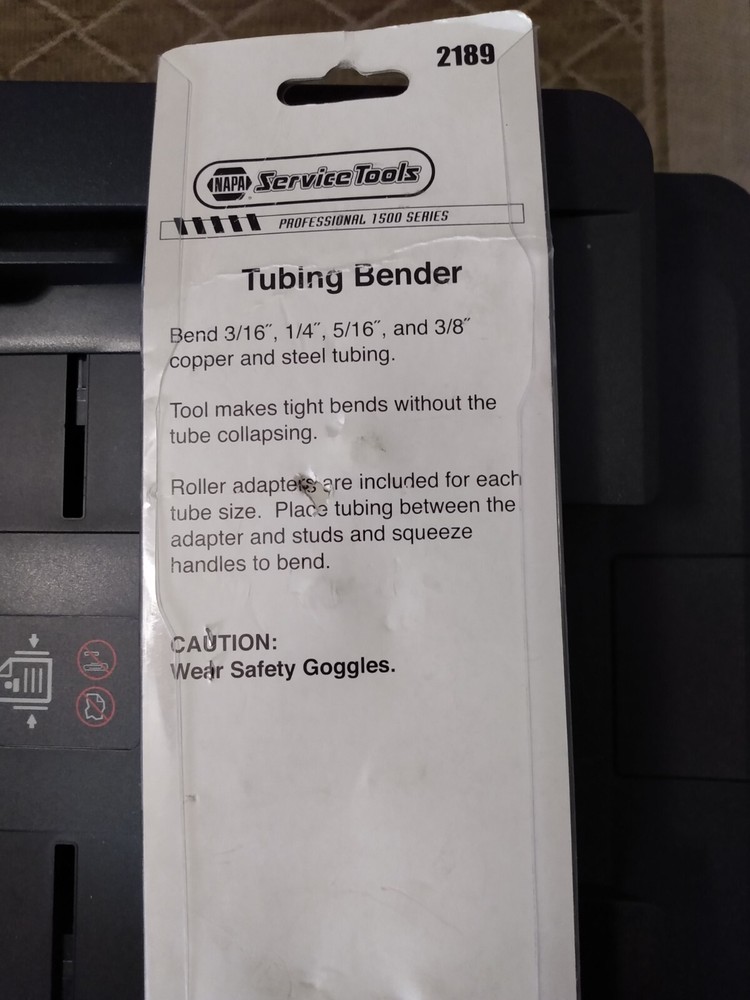 2189 NAPA Tubing Bender