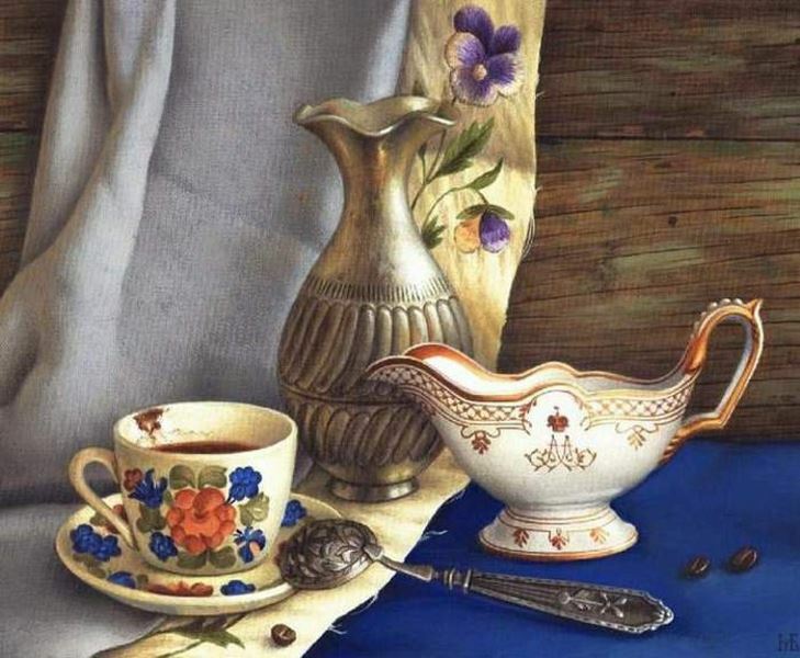 Diamond painting kit - Still with coffee by Diamondmosaic
