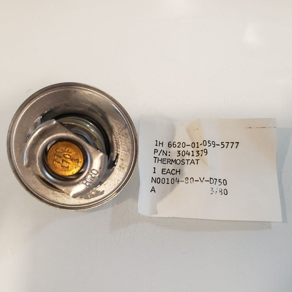 (2) AC DELCO FLOW THERMOSTAT 3041379 6685-01-059-5777