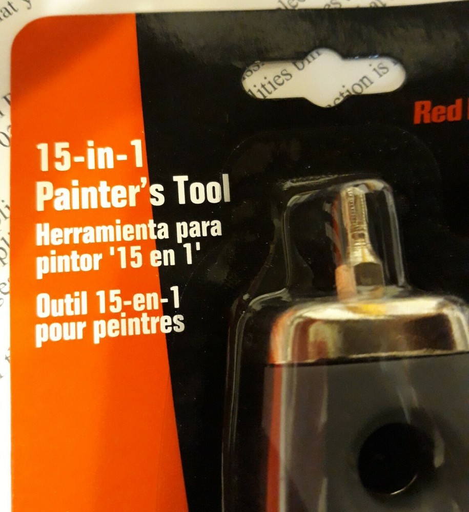 Red Devil 6294 EZ Grip 15-in-1 Multi-Purpose Painter's Tool W SCREWDRIVER HANDLE