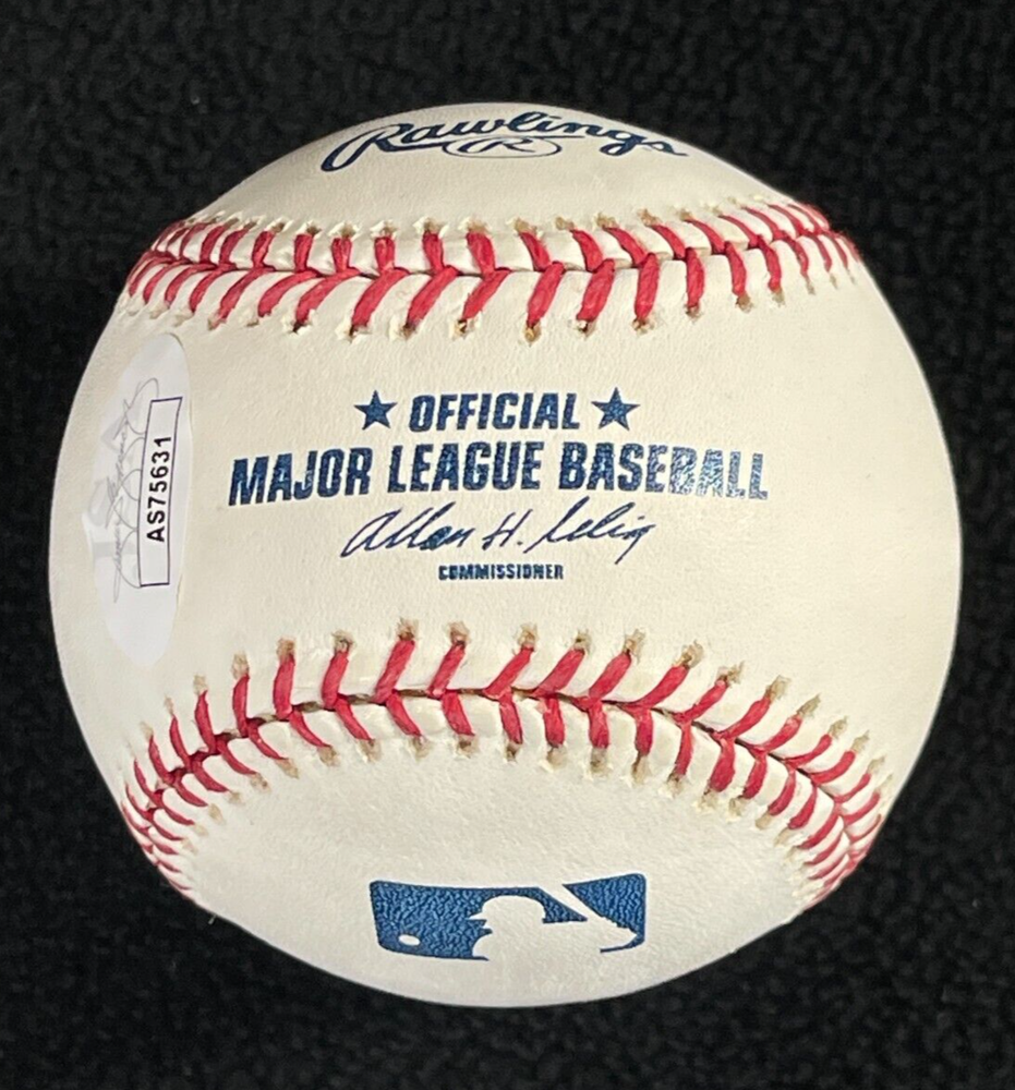 Edwar Ramirez Signed New York Yankees OML Baseball JSA COA