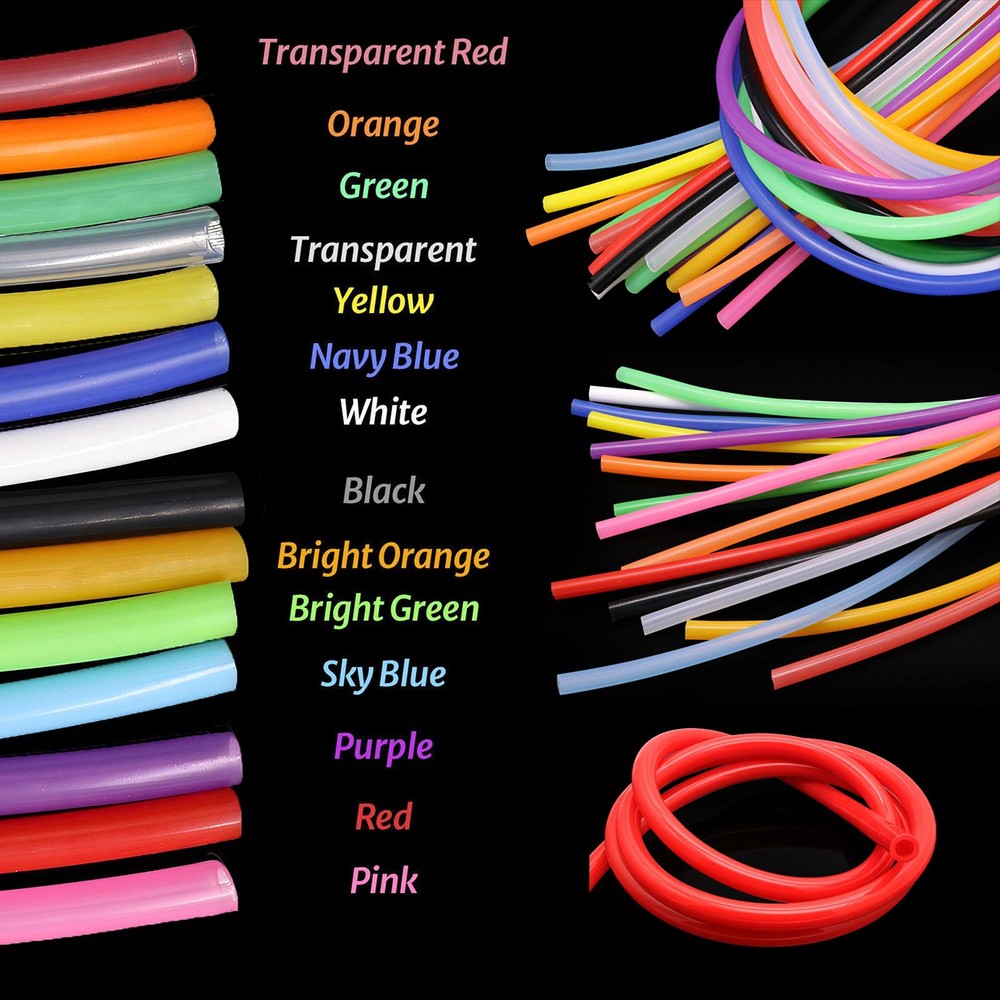 High Temp Flexible Rubber Pipe Food Grade Silicone Tube Various Colors & Sizes