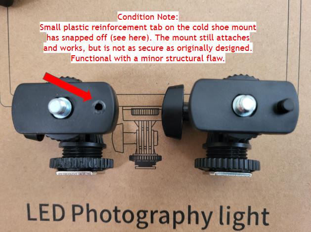 (TWO) NEEWER 192 LED Video Light Panel Bi-Color Dimmable 20W Studio Light