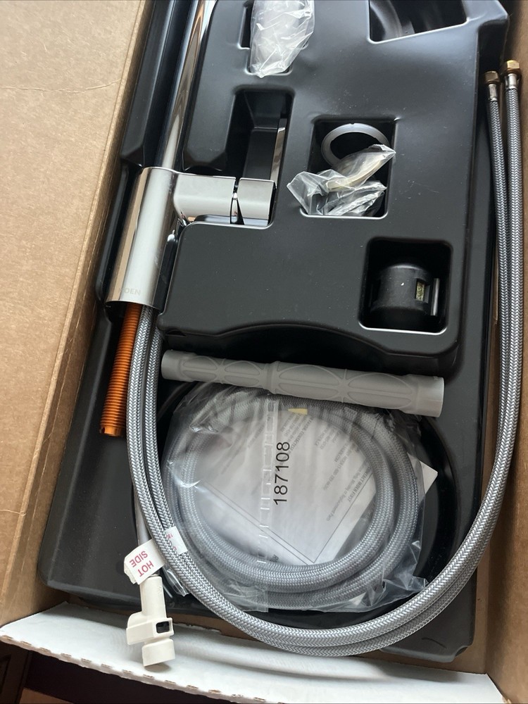 MOEN 7565 Align Chrome Single-Handle Faucet, Single Mount, Kitchen Power Clean