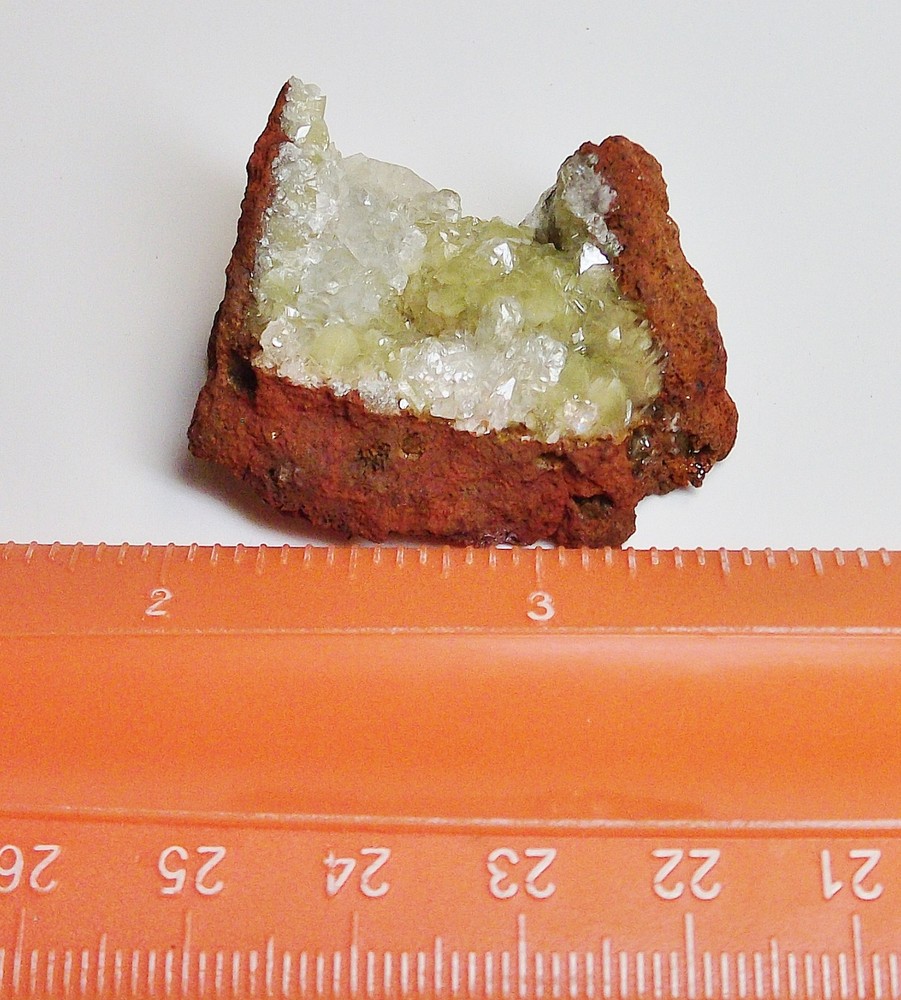 Fluorescent Adamite & Calcite- Ojuela Mine, Mapimí, Durango, Mexico
