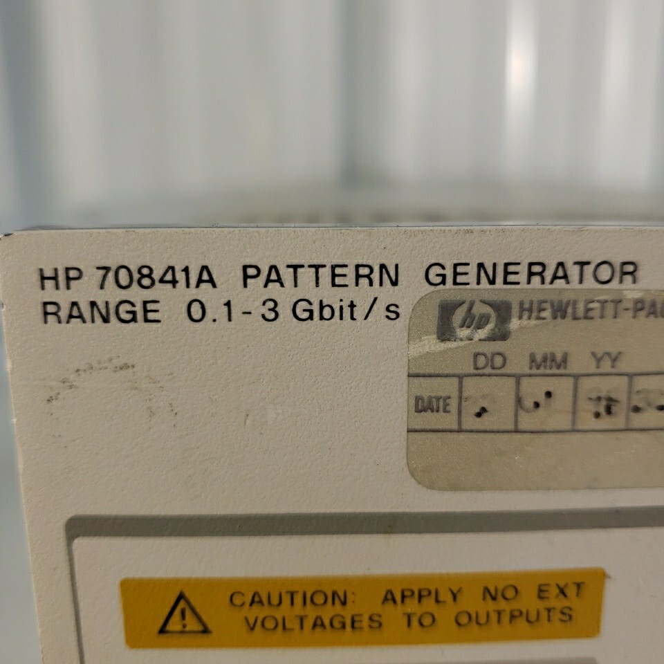HP 70841A Pattern Generator Range 0.1-3 Gbit/s Hewlett-Packard 15dBm Max HP-IB