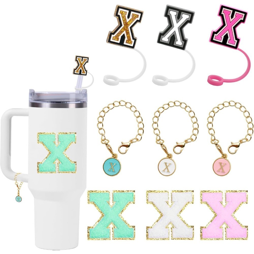 Silicone Straw Covers 6Pcs Reusable Straw Toppers Cute Cat Drinking s for