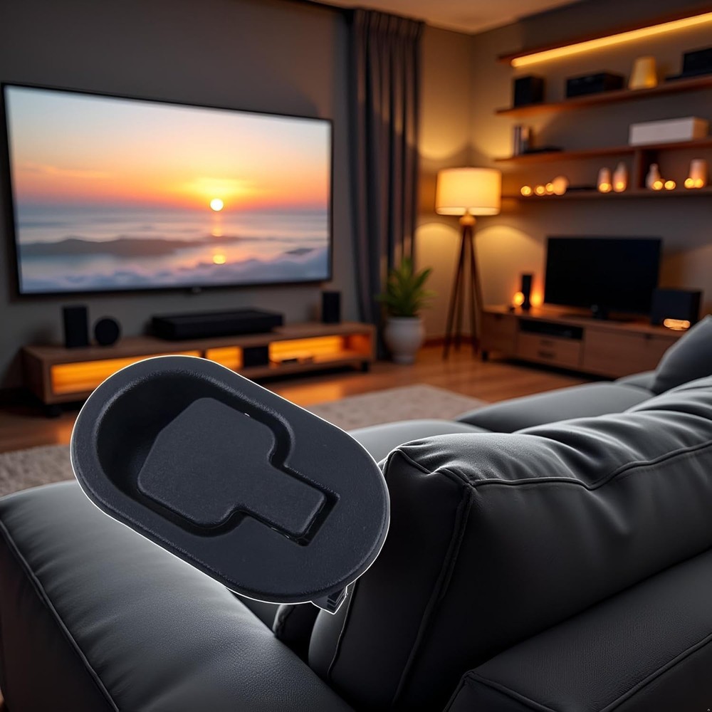 1 PC Black Recliner Replacement Release Lever Handle ABS Plastic Fits 6mm/3mm