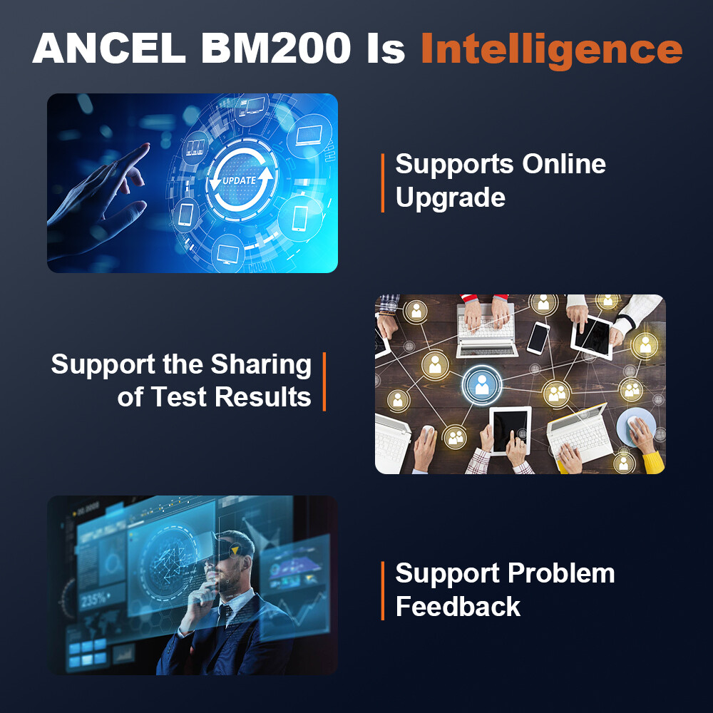 ANCEL BM200 12V Auto Battery Load Tester Bluetooth Cranking Charging Analyzer