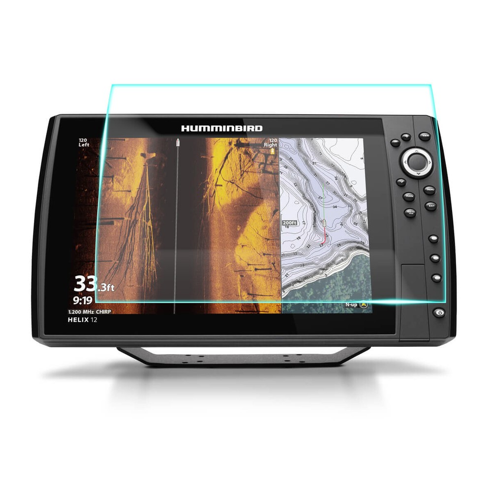 Crystal Clear Screen Protector Humminbird Helix 12 chirp SI Fish Finder|Plotter