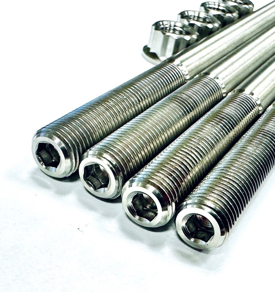 DRZ400 DRZ 400 Cylinder Head Studs TITANIUM Stud Stronger Bolt Nut Upgrade Kit