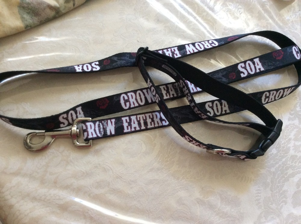 Dog Leash & Collar set ((SOA Crow))