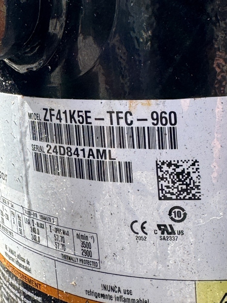 Copeland scroll compressor ZF41K5E-TFC-960