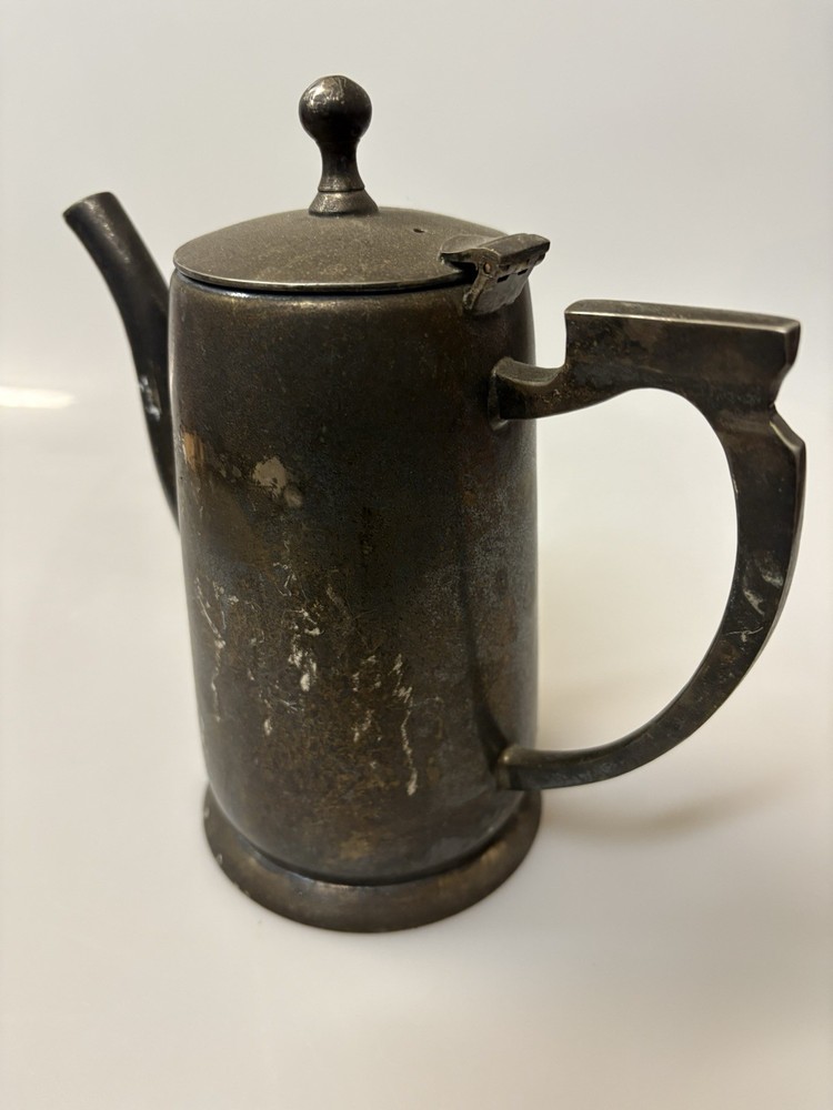 Antique Silverplated Teapot Kettle Decorative Made in India