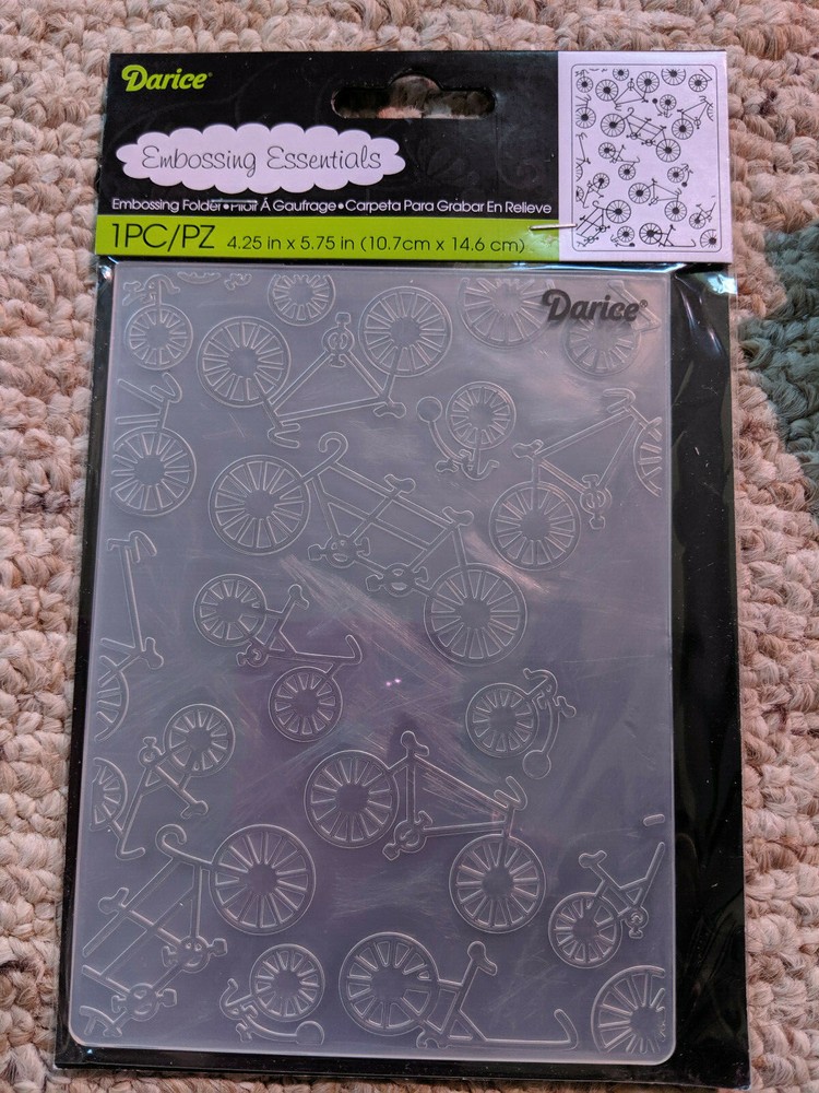 Darice embossing folder Bicycle