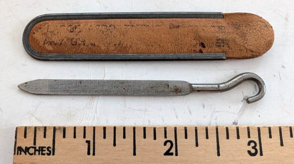 Advertising Pocket File & Hook with leather holder