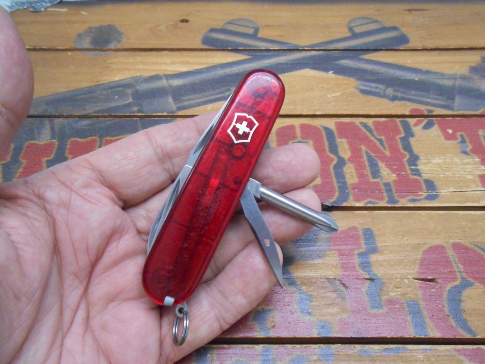 Victorinox Tinker Swiss Army Knife 91mm Ruby Translucent