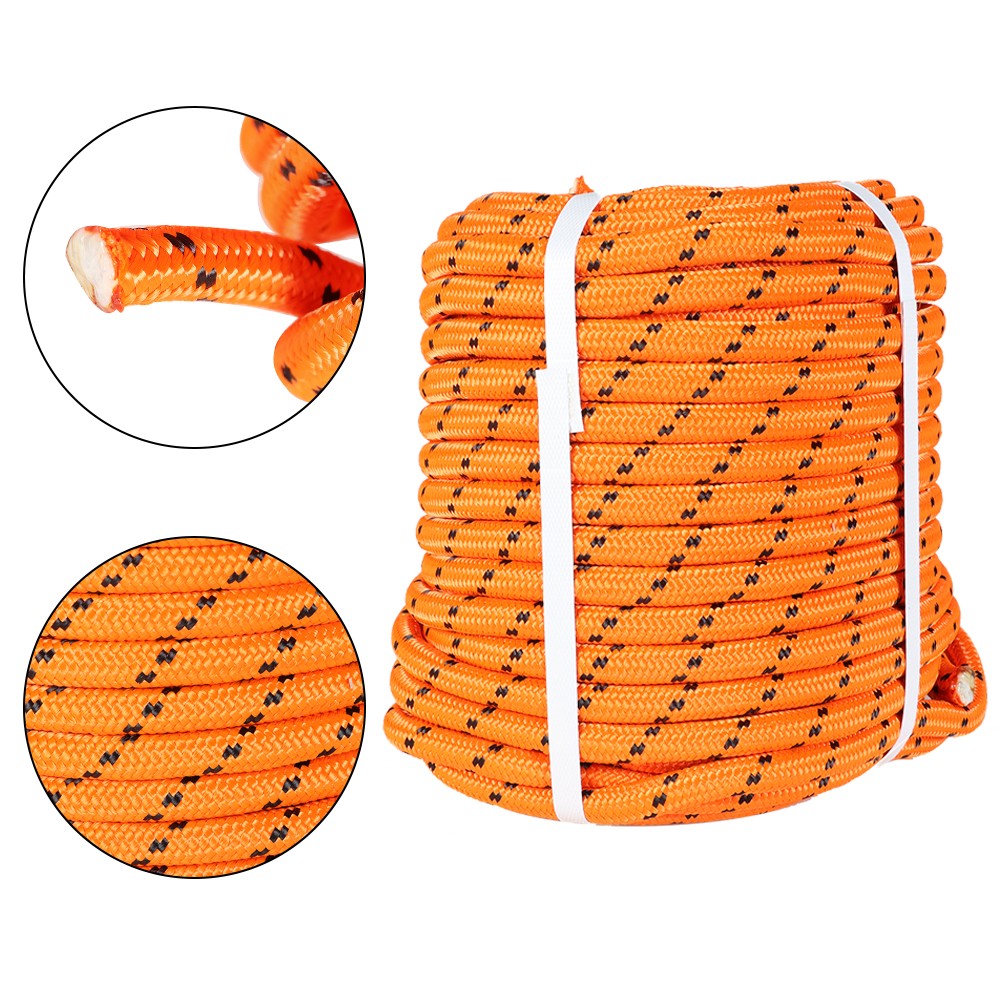 1/2"x200' Double Braid Polyester Bull Tree Clamping Tree Rope Line Nylon Core