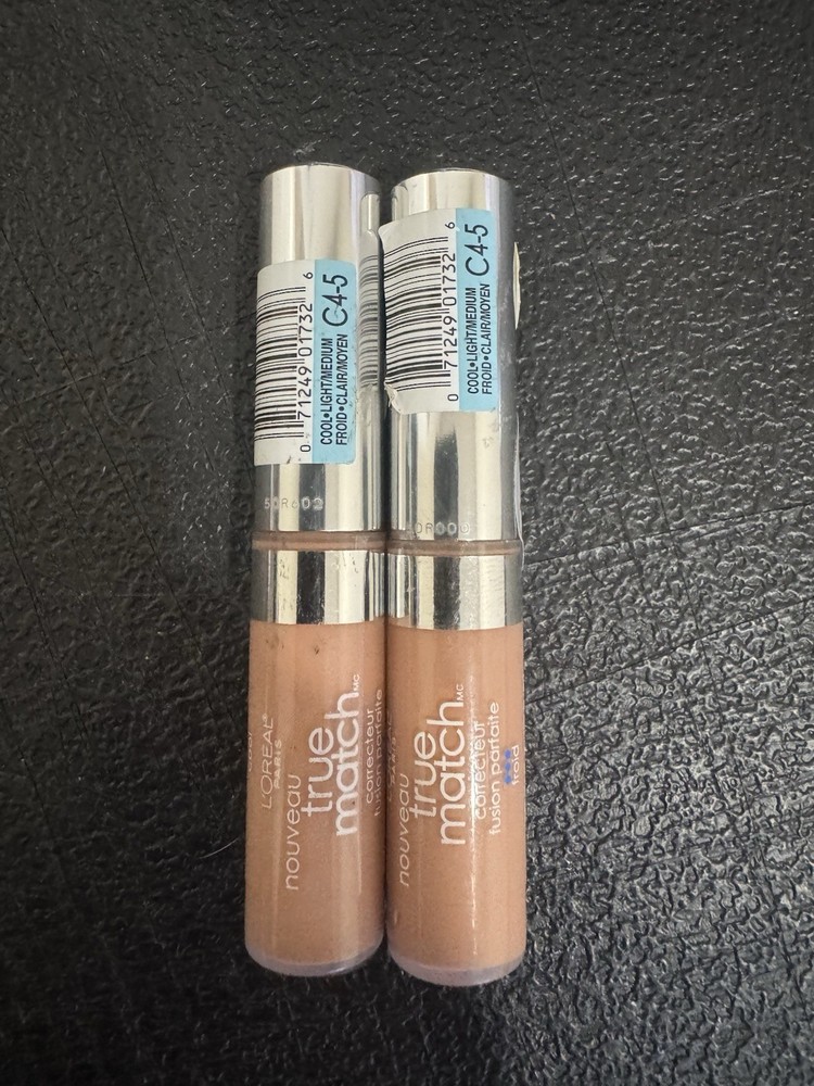 2 Pack! L’Oreal True Match Super Blendable Concealer C4-5 Light Medium