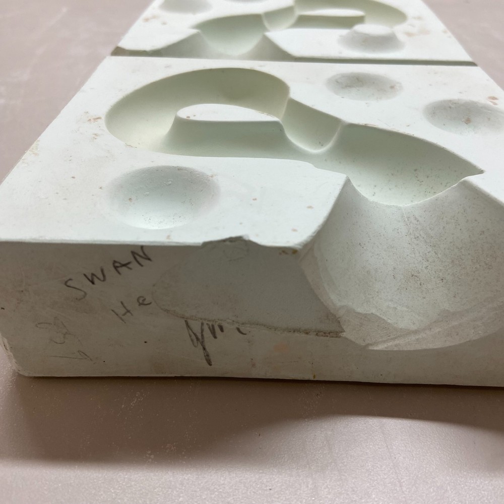 Ceramic Slip Casting Mold Swans Head