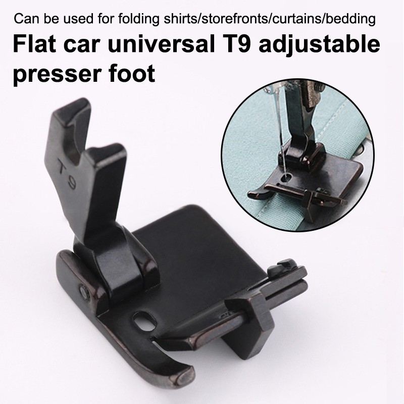 T9 Adjustable Multifunctional Presser Foot Hemming Folded Rolling Edge Guide