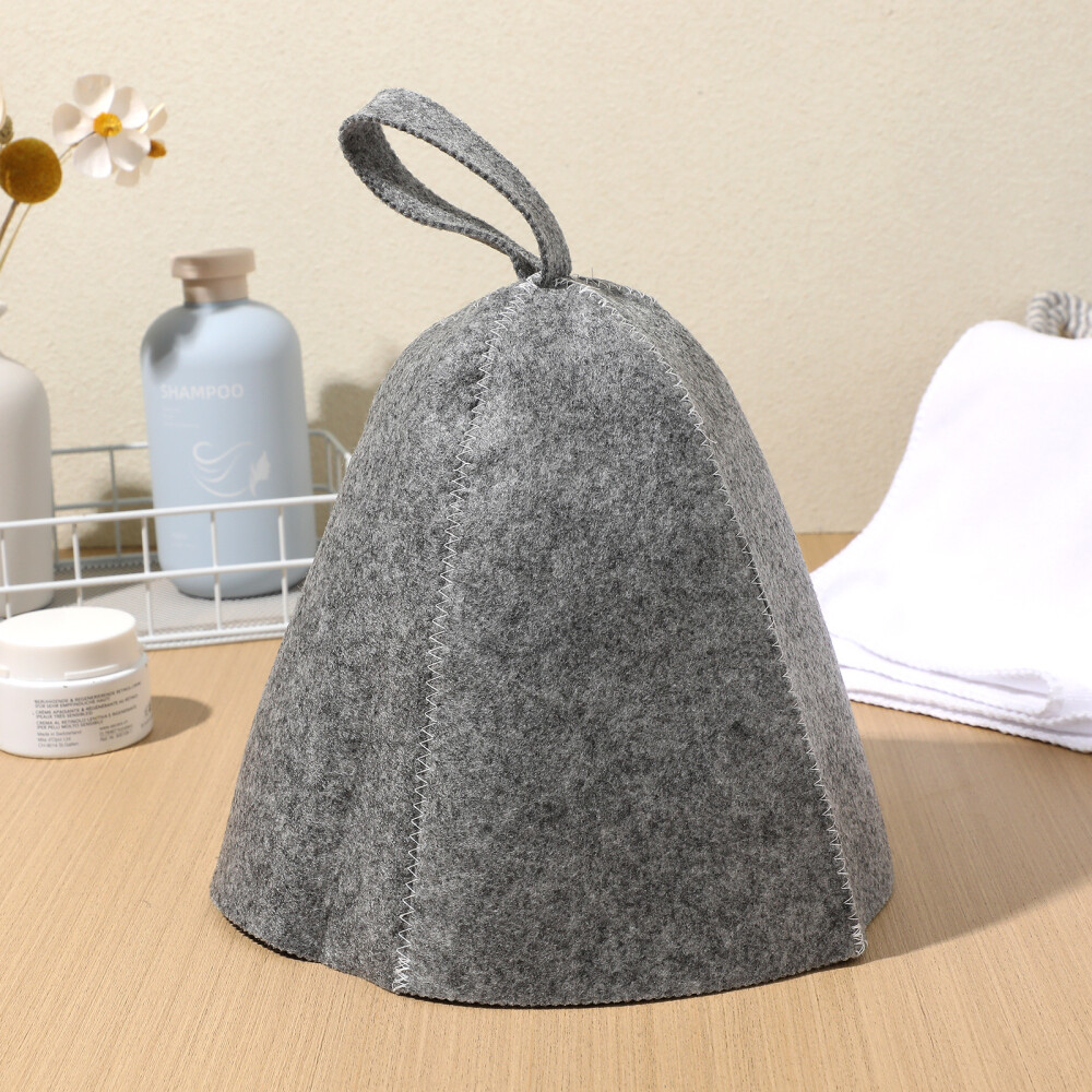 2PCS Felt Sauna Hat Thickened Comfortable Sauna Hat Bathing Hat Sauna Hat