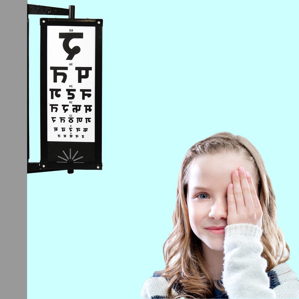 Care Vision Distance Vision Drum – Manual Operation, Eye Testing Chart