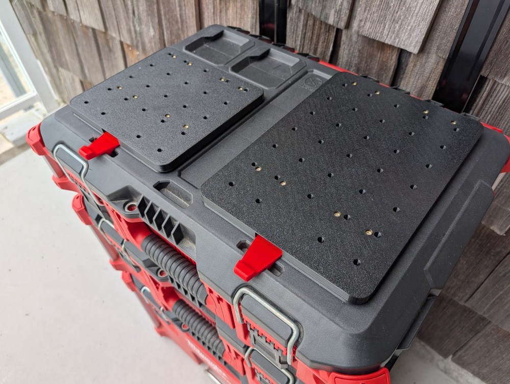 Universal Locking Packout Mounting Plate for Packout Tool Boxes or Wall Plates