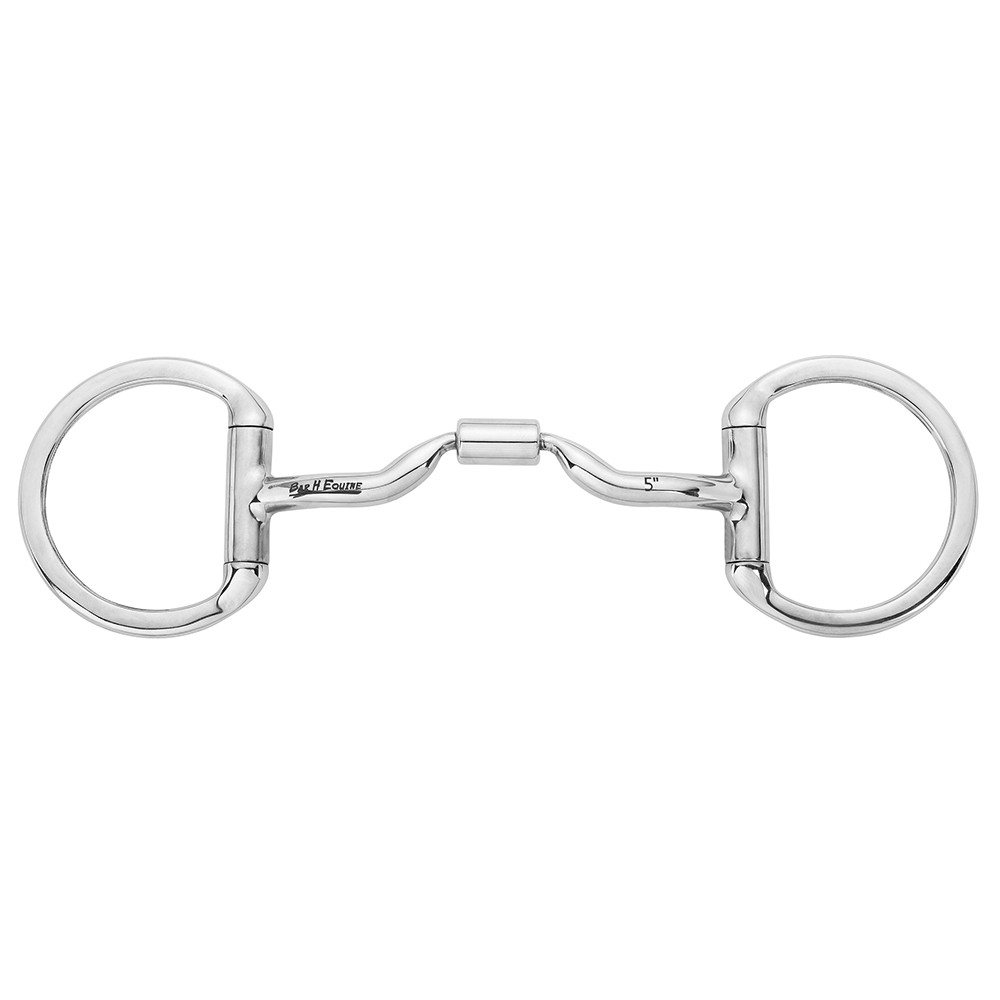 HILASON Eggbutt Snaffle with Low Port Comfort Mouthpiece