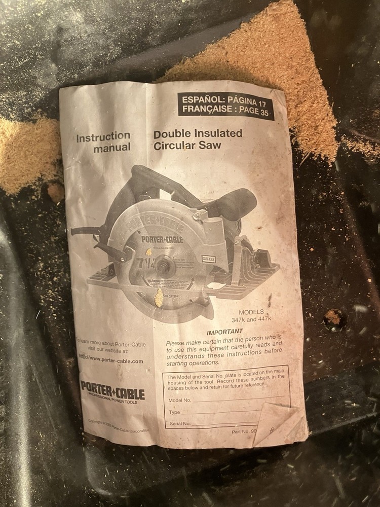 Porter Cable Circular Saw with Hard Case
