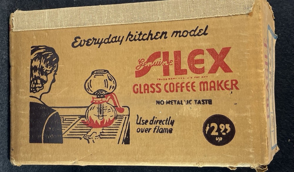 Silex Pyrex Bubble Glass Coffee Maker with Box