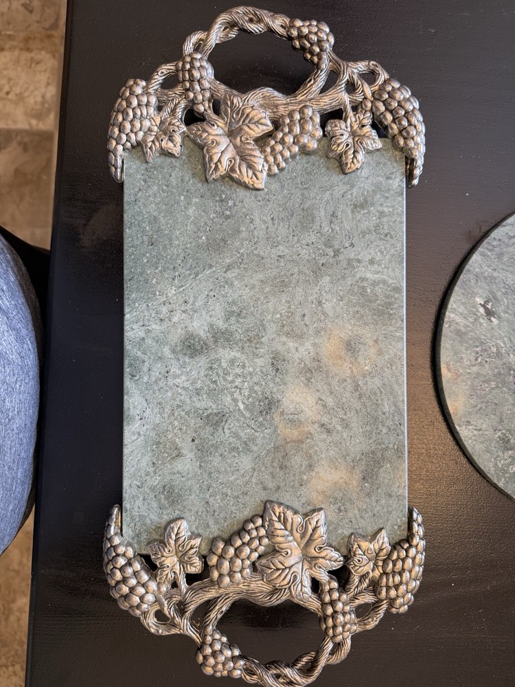 Going Silver Art Co Marble Charcuterie Board Set